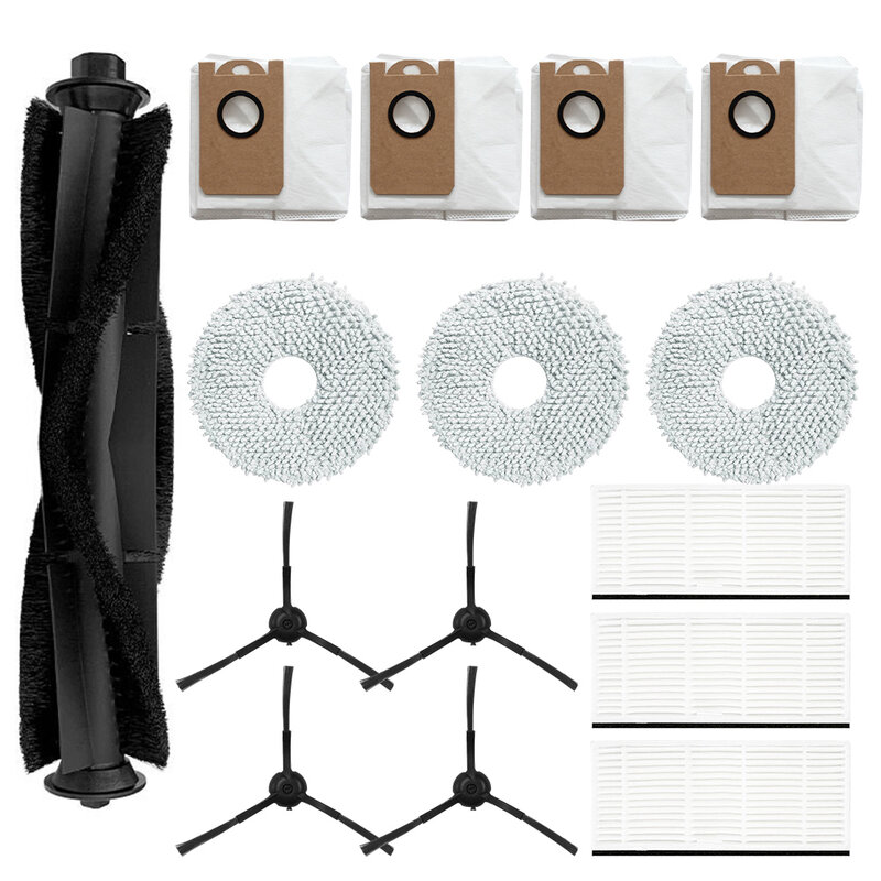 Kit de accesorios para barredora, cepillo de rodillo lateral, filtros, paño de mopa para Proscenic M9, Robot aspirador, herramientas eléctricas de limpieza del hogar