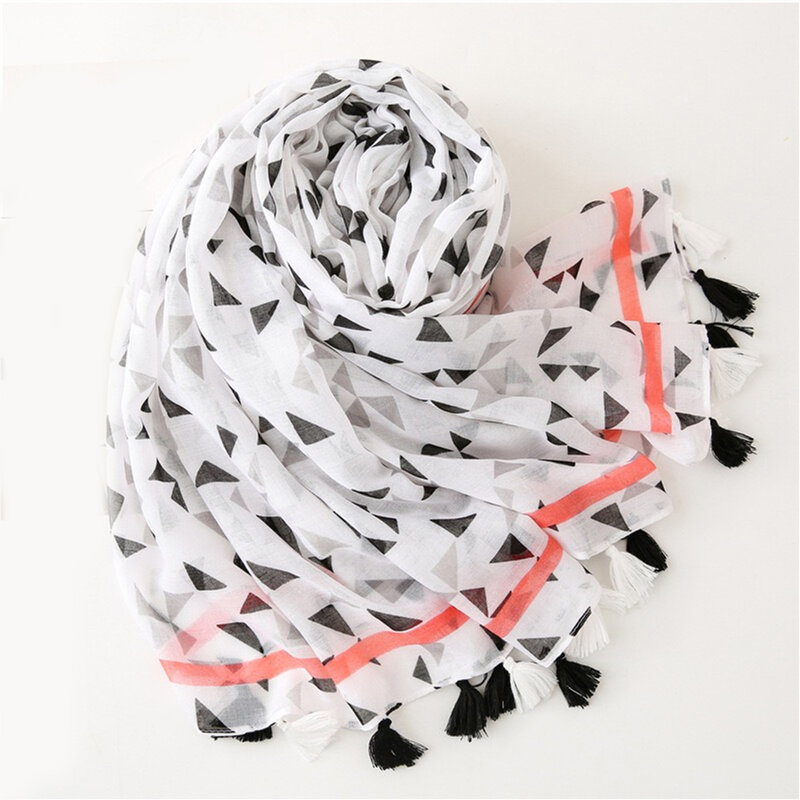 Neues 180*85cm muslimisches Kopftuch, die vier Jahreszeiten Quasten Schals ethnischen Stil drucken Strand tuch, Mode warmes wind dichtes Kopftuch