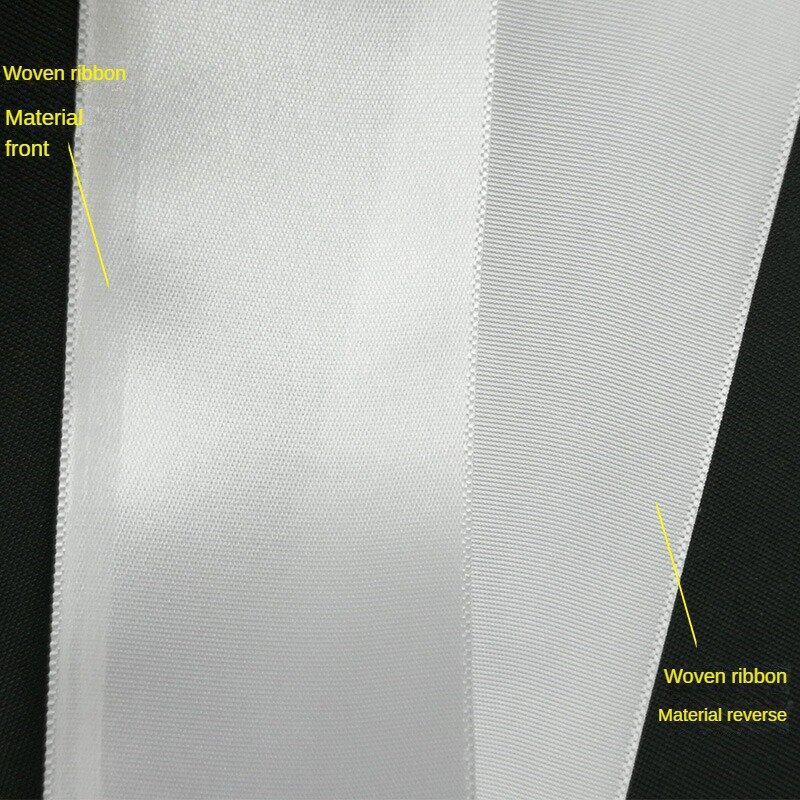 Blank Single/double Sided Woven Edge Ribbon Barcode Washable Transfer Mark Ribbon Wash Ribbon Width 30 35 40mm * 200m Label