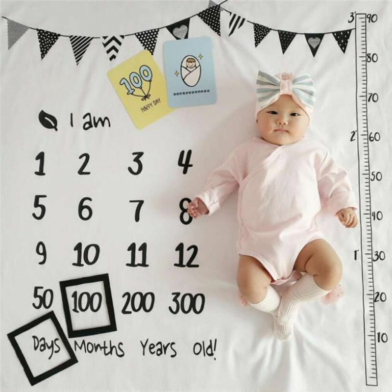 1Set Non-woven Frame Decoration Baby Growth Milestone Photography Pictures Frame