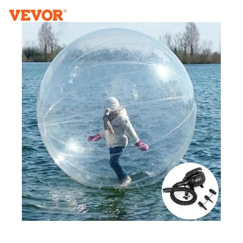 Vevor-インフレータブルウォーターウォーキングボール,2m,エアブロワー付きウォーターボール,PVC,ウォーターボール,遊園地用防水