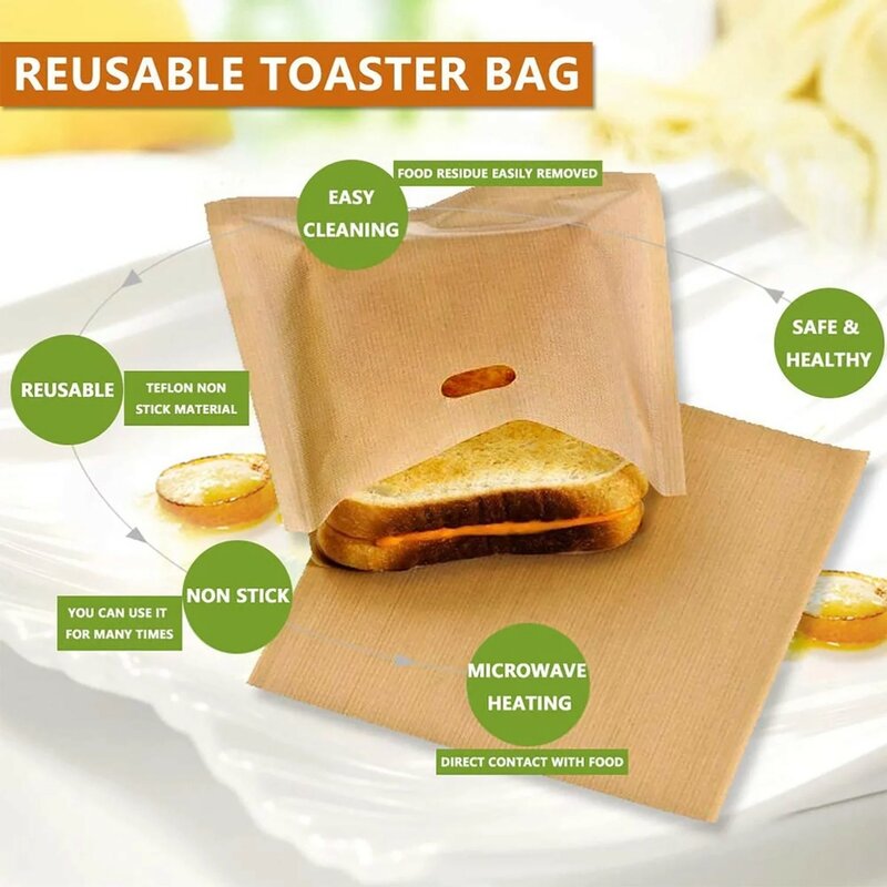 Borsa per Sandwich borsa da forno riutilizzabile resistente alla temperatura borsa antiaderente borsa per il pane accessori per la cucina borsa per attrezzi speciali novità