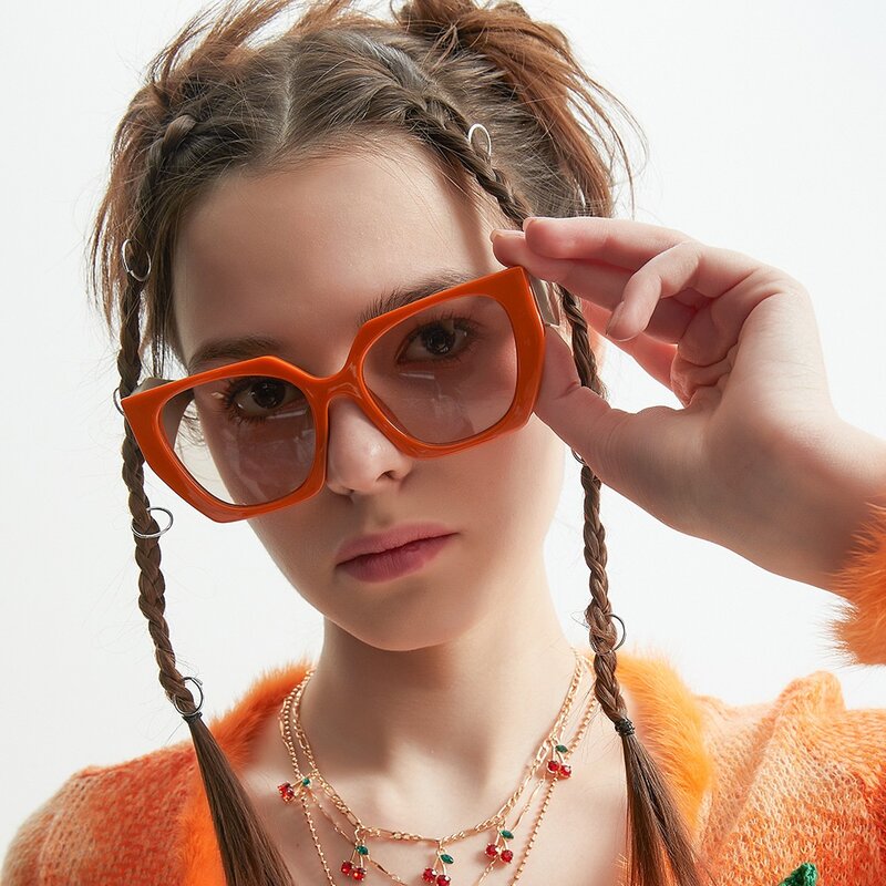 Очки солнцезащитные для мужчин и женщин UV-400, винтажные модные брендовые солнечные очки большого размера с квадратными линзами