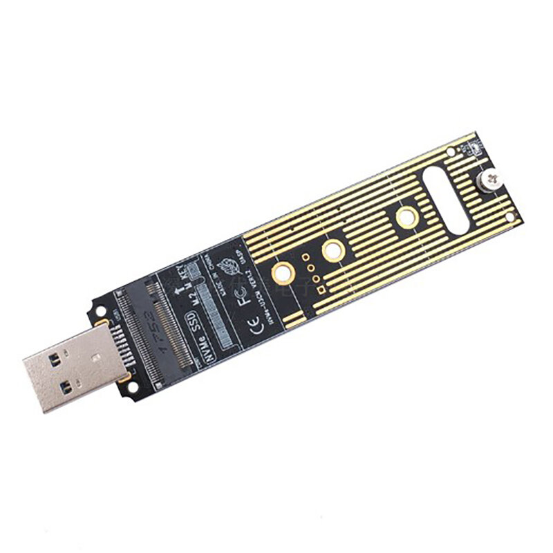 M.2-USB 3.1 SSD 어댑터, M.2 NVME PCIe SATA 듀얼 프로토콜, RTL9210B SSD 보드, 2230 2242 2260 2280 NVME SATA M.2 SSD 어댑터