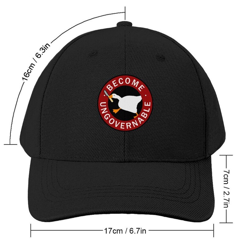 Become Ungovernable Goose Baseball Cap Hat Baseball Cap black Luxury Man Hat New In Hat Hats Woman Men's