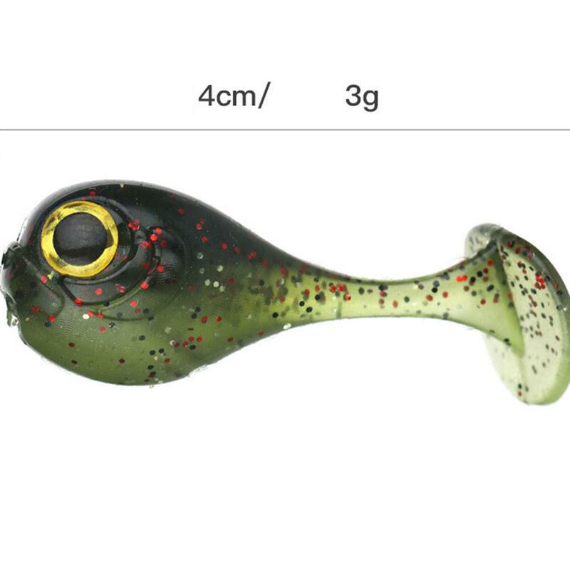 6 sztuk/partia miękkie przynęty duża głowa ryby t-tail miękkie przynęty sztuczne silikonowe atrakcyjne Crankbaits realistyczne przynęty przynęty