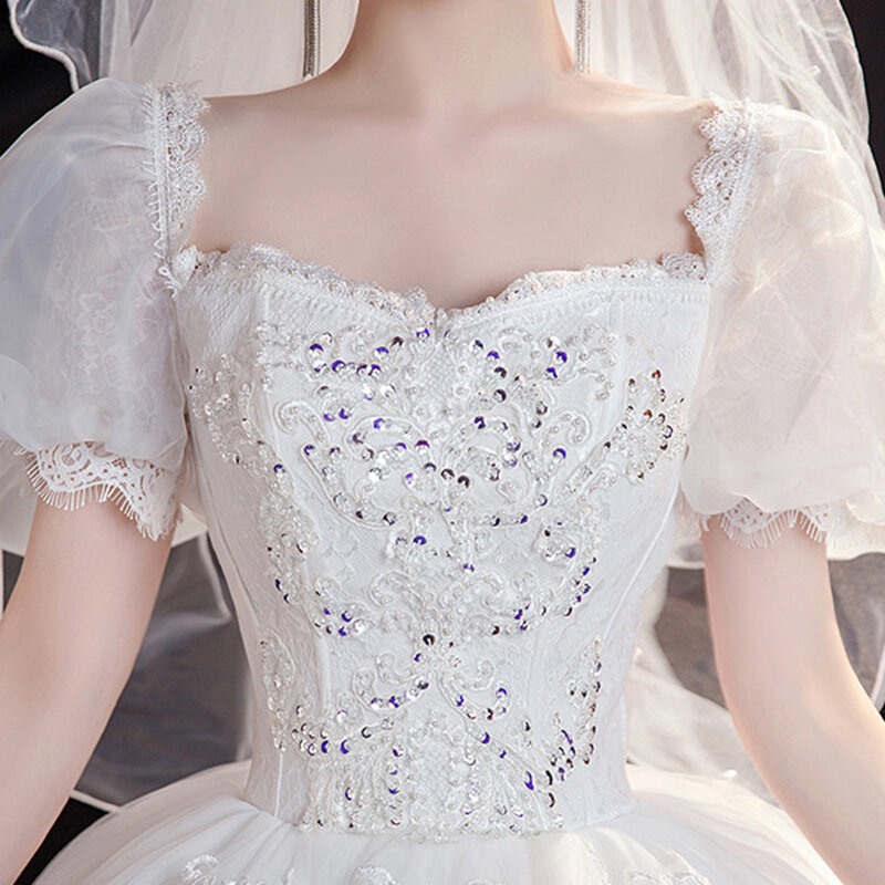 Новинка 2023 женское свадебное платье в пол новая тропа простой и великолепный стиль принцессы во французском стиле