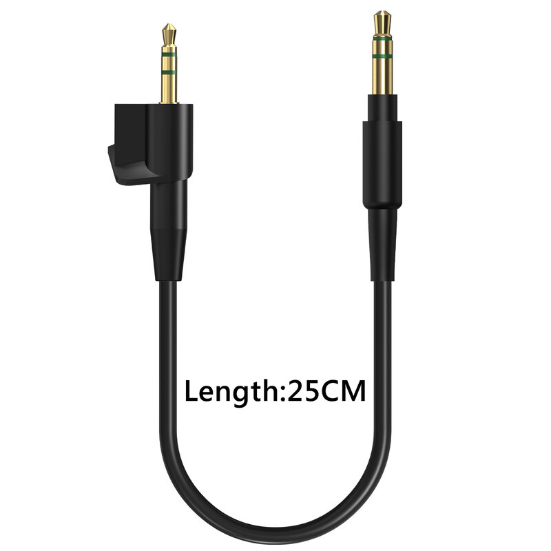 Geekria Short Audio Cable Compatible with Bose Around-Ear AE2,AE2i, 2.5mm to 3.5mm Bluetooth Receiver Connection (1Ft / 28cm)