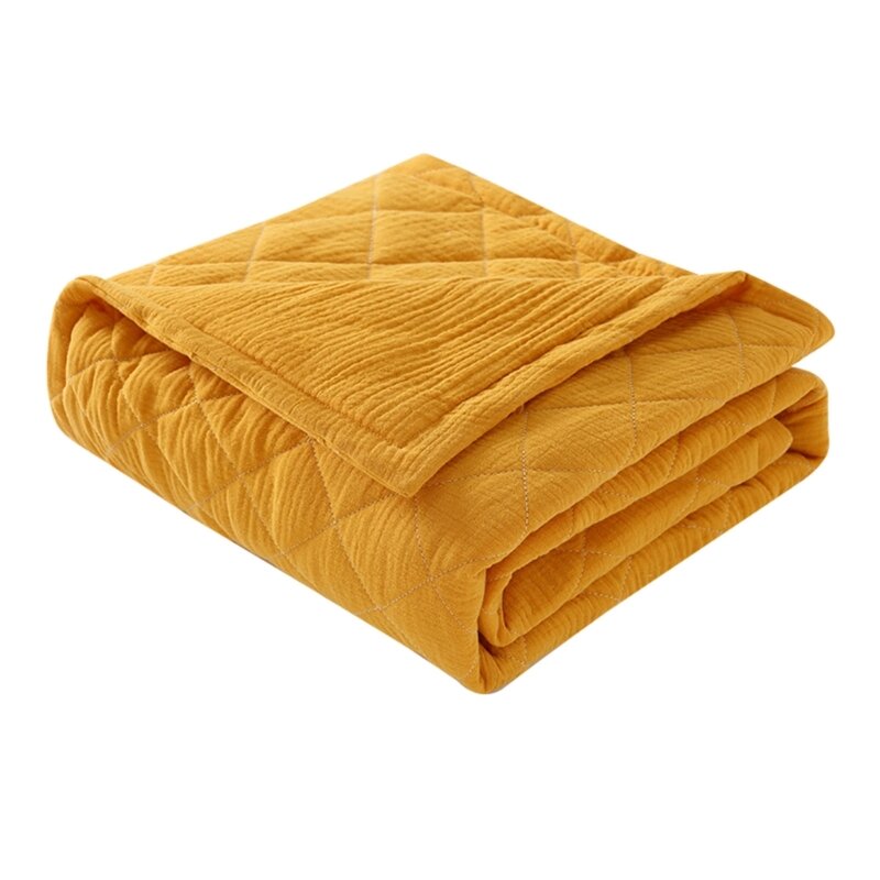 Хлопковое детское одеяло, мягкое и дышащее детское одеяло, легкое для новорожденных и младенцев, идеально подходит для кроваток,