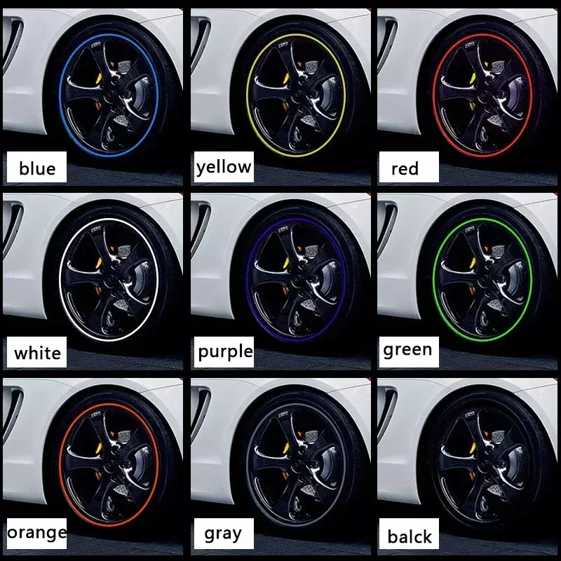 4M / 8M Car Rim Protect Strip Wheel Edge Protector bright Matte car Wheel Sticker General automotive wheel rim decorative strip