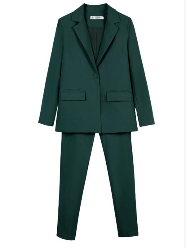 Costume de travail OL 2 pièces pour femmes, uniforme d'interview d'affaires, Blazer Slim et pantalon crayon, costume de bureau, tenues féminines ensemble femme 2 pièces combinaison mariage femme tailleur femme pantalon