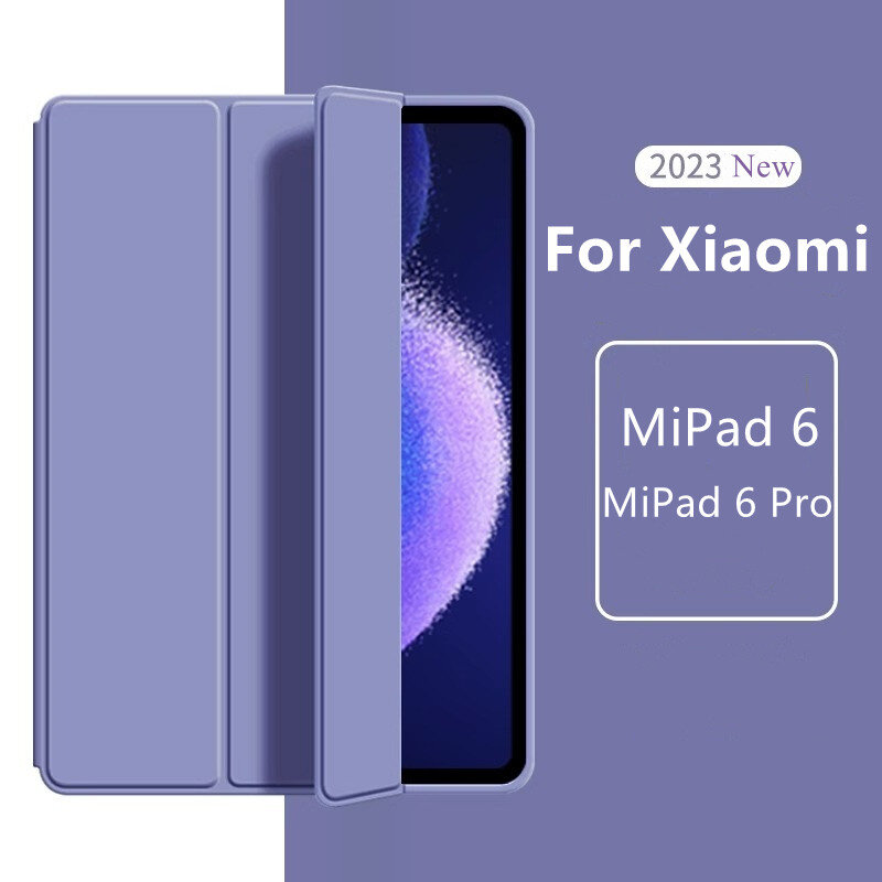 Untuk Funda Xiaomi Pad 6 casing untuk xiaomi mi pad 6 Pro 11 inci casing otomatis bangun dan tidur penutup silikon Funda mendukung pengisian daya
