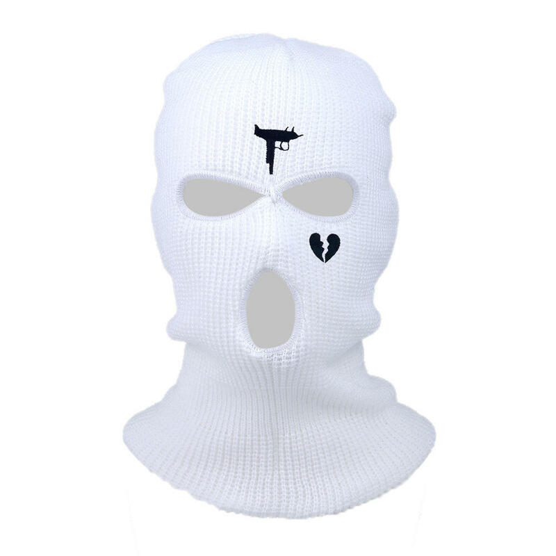 Pasamontañas táctico del ejército para hombre y mujer, máscara de esquí con múltiples agujeros, protección solar Uv, cara completa, sin agujero, color negro