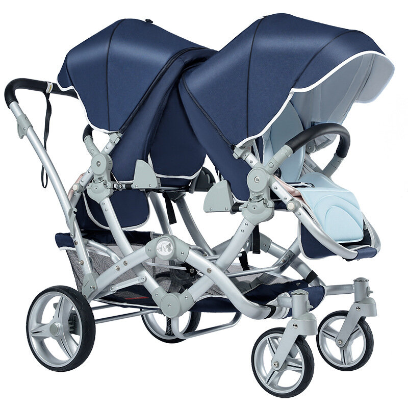 Twin Baby Strollers Can Sit and Lie Down In Both Directions, Lightweight and Foldable Newborn Twin Strollers