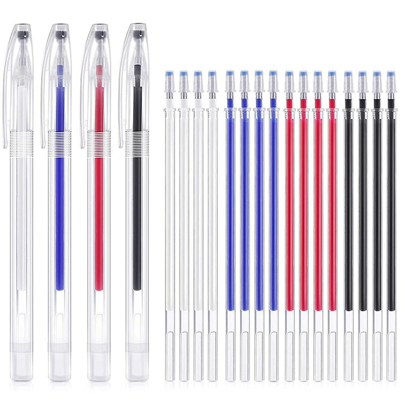 ปากกาความร้อนที่สามารถลบได้อุณหภูมิสูงที่หายไปทำเครื่องหมายด้วยปากกาเติมได้20ปากกาสำหรับหนังผ้า