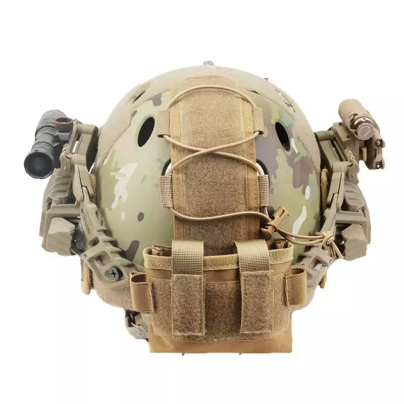 Bolsa de capa de capacete Tactical FAST, Capa removível de bateria MK2, Airsoft Hunting, Combate Militar Camo, NVG Contrapeso Sacos