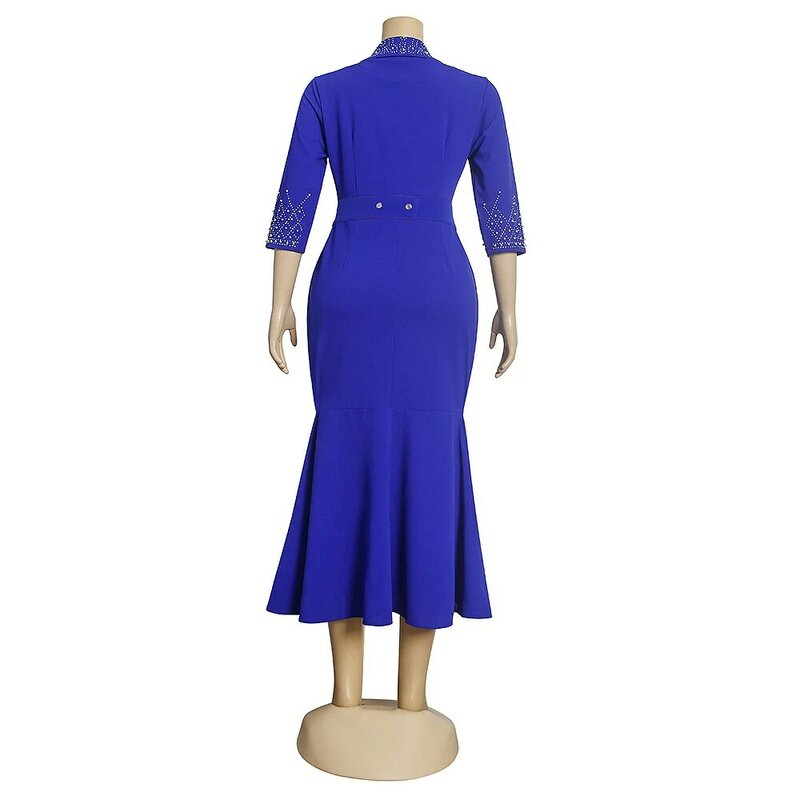 Европейская и американская Женская одежда в африканском стиле, горячая новинка 2023, элегантное профессиональное платье S9291