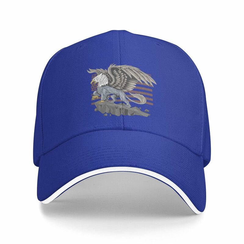 Boné de águia feroz masculino e feminino, chapéu de sol ajustável, exterior, azul