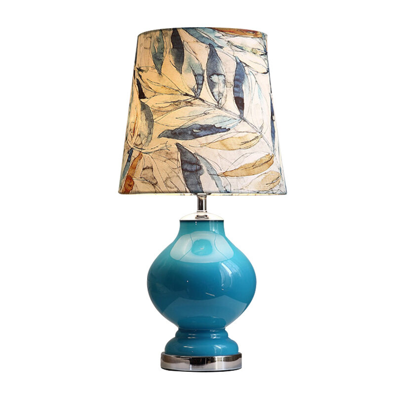 Blauwe Bureaulamp, Slaapkamer, Bed, Eenvoudige, Moderne, Creatieve En Gepersonaliseerde Mediterrane Bedlampje, Amerikaanse Woonkamer, Wa