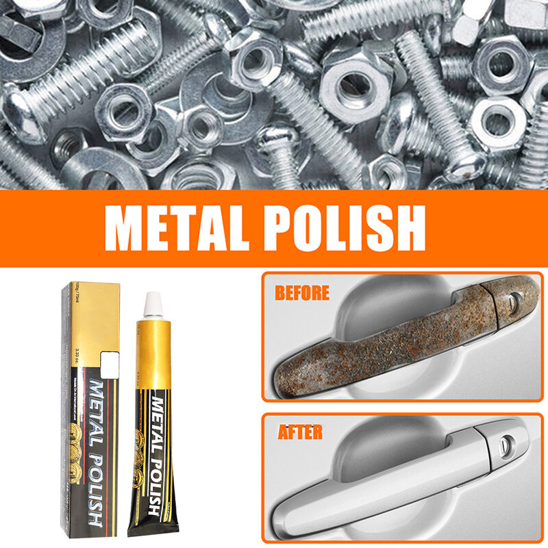 Metal Polish Paste Caring Agent for Cars, Assista a Moagem de Cera Espelho, Pasta de polimento, Ferramentas Metalworking Metal, 100g, 150g