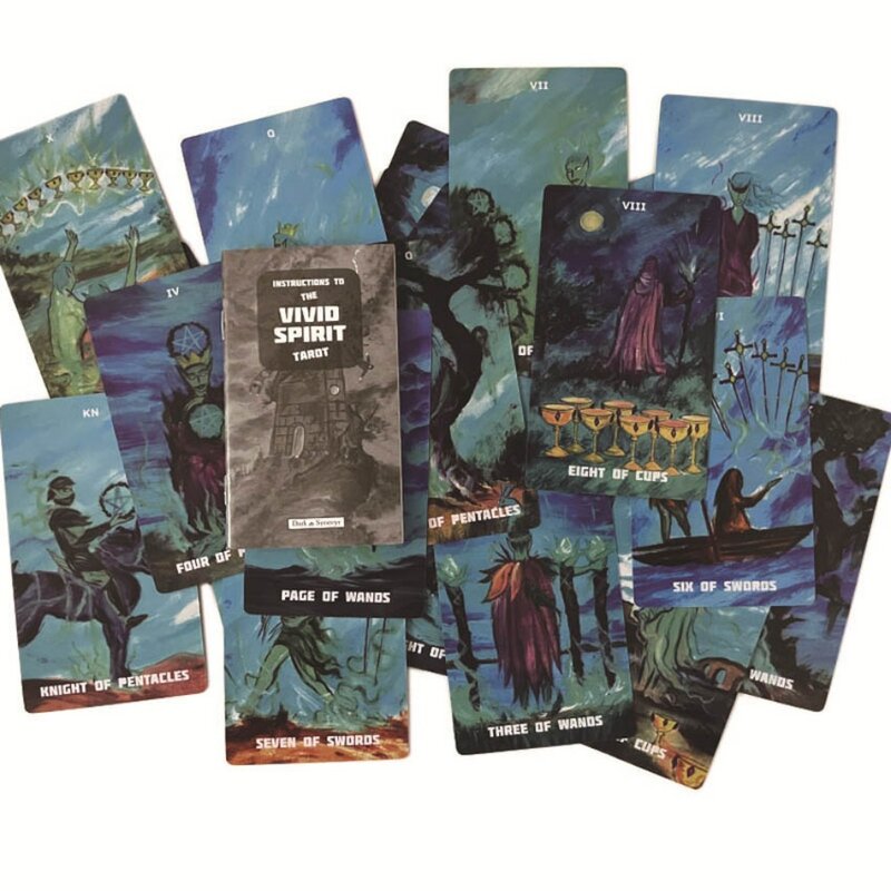 12x7cmThe Vivid Spirit Tarot Deck Paper Manual Card Games