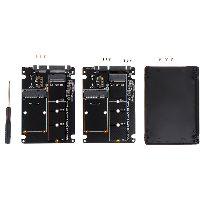 M.2 NGFF mSATA SSD TO SATA 3.0 2.5นิ้วอะแดปเตอร์ M2 PCI SSD การ์ดแปลงไรเซอร์การ์ดสำหรับพีซีแล็ปท็อปเพิ่มในการ์ด