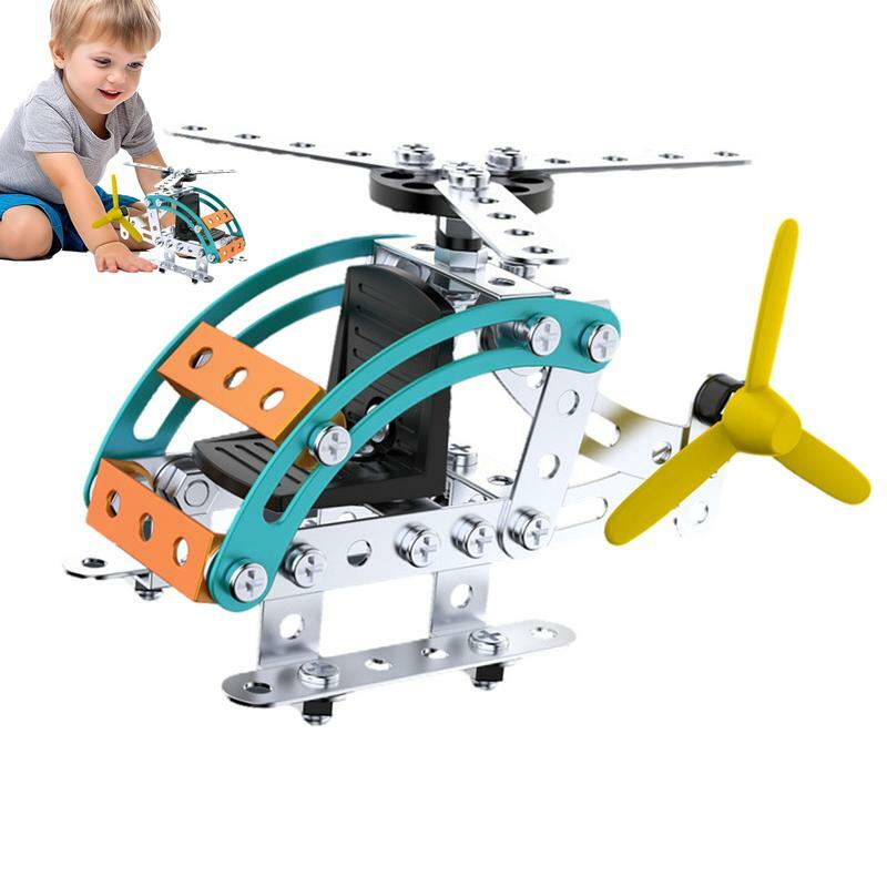 Kinderen Vliegtuigmodel Speelgoed Uitdagende Vliegtuigbouw Speelgoed Mechanische Stijl Ornament Voor Volwassen Legpuzzel Creatieve Geschenken