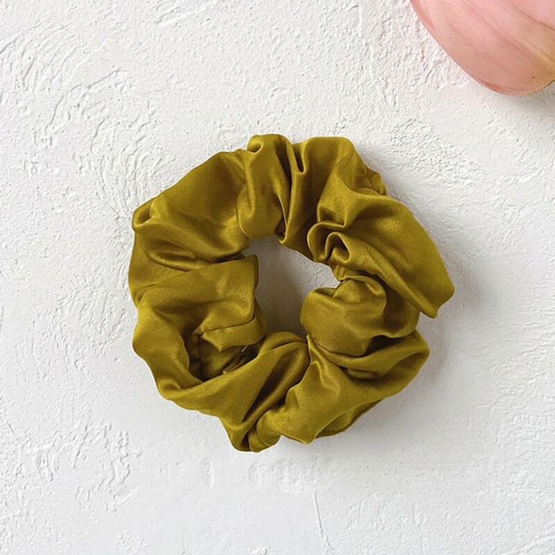 Zielone Sery akcesoria do włosów jednolita elastyczna gumki do włosów Scrunchie opaski gumowe dla kobiet dziewczynki Sport Gym gumki do włosów Holder