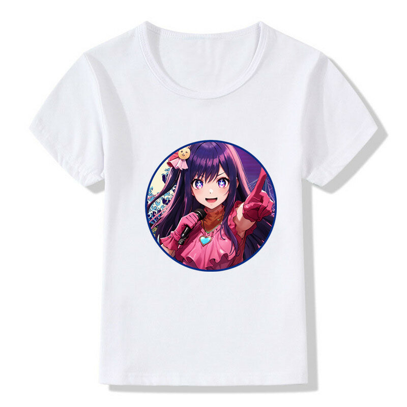 Jungen/Mädchen T-Shirt Anime Manga Oshi No Ko Print Cartoon Kinder T-Shirt Kinder Kleidung Sommer Baby Kurzarm Tops T-Shirts, HKP5874