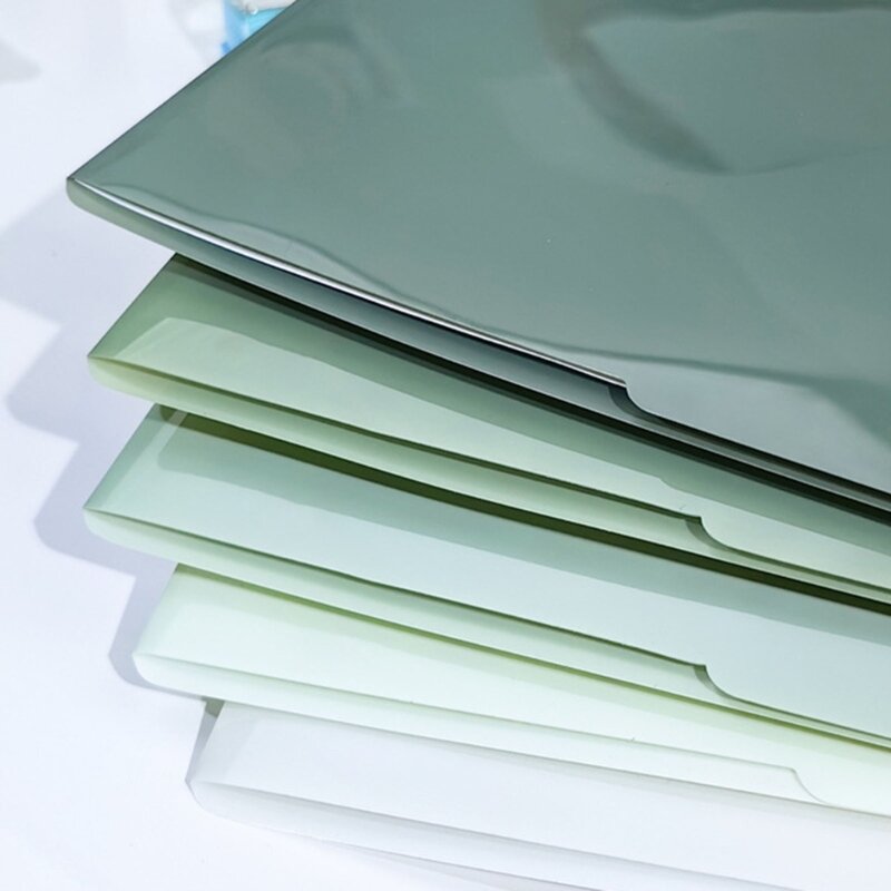 Funda papel transparente para archivos, fundas plástico con apertura superior y lateral, carteras plástico para 5