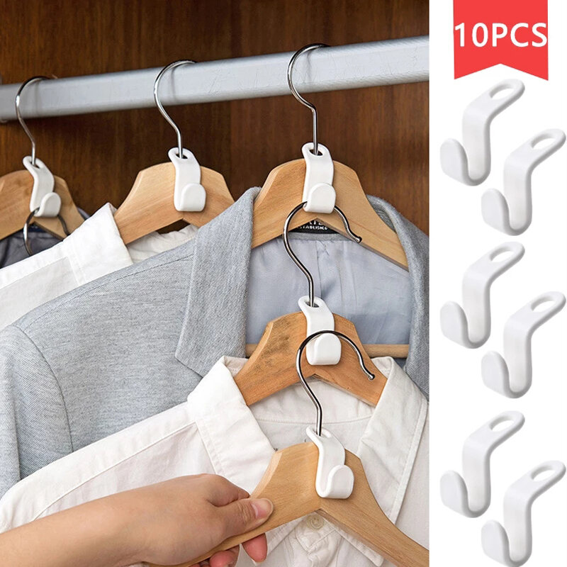 Multi-Function ตู้เสื้อผ้า Space-Saving Hanger Hook Coat Hook Closet Stack แขวนห้องนอนตู้เสื้อผ้า