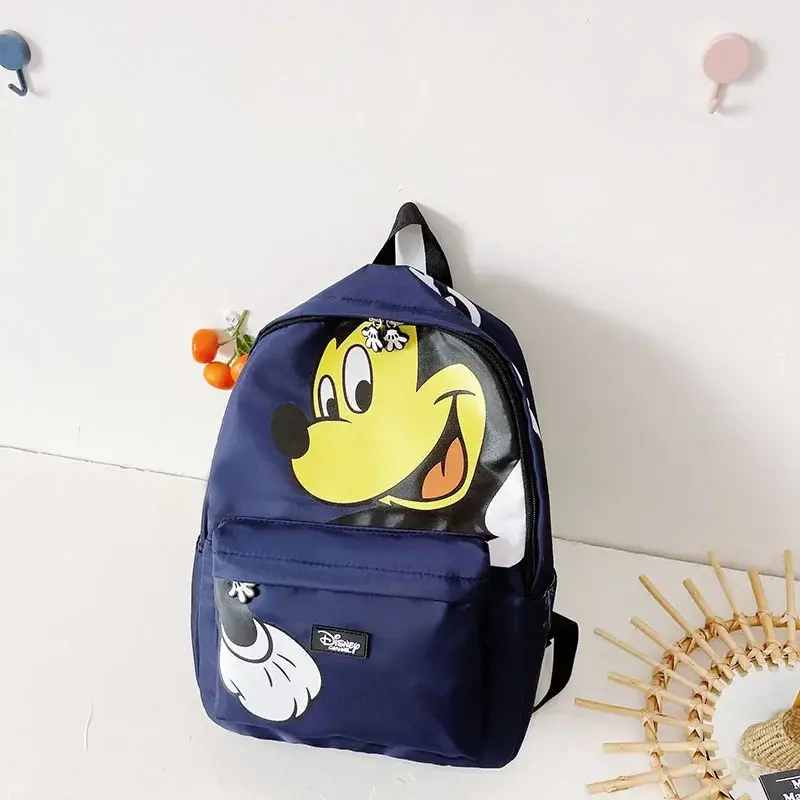 Disney-mochila con estampado de dibujos animados para niños y niñas, morral con diseño del Pato Donald, ideal para estudiantes