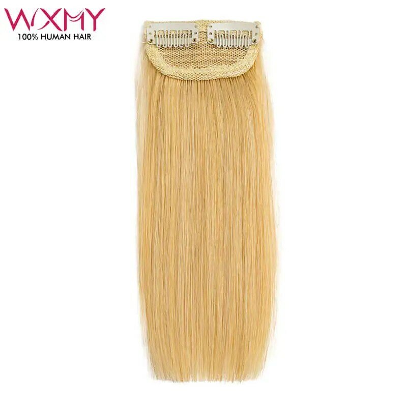 Clip In Human Hair Extensions With 2 Clips/piece Natural Pure Color Extensions WXMY Straight Remy Human Hair Extensions #24