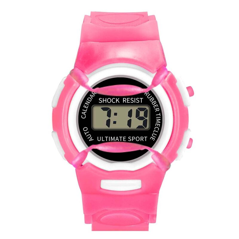 Zegarki dla dzieci cyfrowy wielofunkcyjny zegarek sportowy z numerem mody dla dzieci wodoodporny zegarek cyfrowy sportowy dla dzieci chłopców dziewczynka