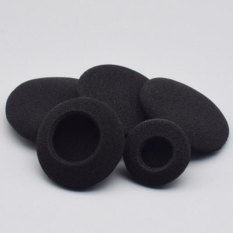 Almohadillas de espuma engrosadas para auriculares, almohadillas de repuesto de esponja, funda de auriculares, 35mm, 40mm, 50mm, 55mm, 60mm