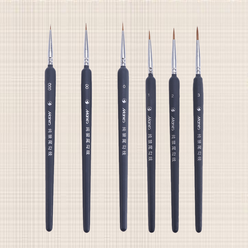 Set professionale per Manicure ad acquerello ad acquerello pennello lupo Fine acquerello acquerello Manicure Seting Pen Set di spazzole per capelli in Nylon