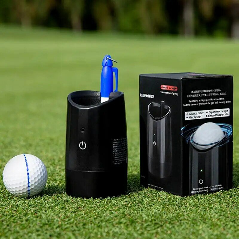 Golf Ball Liner Alignment Tool Marcador de bola elétrica Suprimentos de prática de golfe Linha de bola Ferramentas de desenho Acessórios de golfe Presente