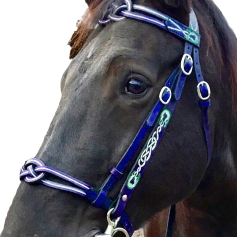 Tirai keamanan kepala kuda kesayangan, Halter penggendong dapat diatur tahan lama kualitas tinggi nyaman kulit Acce M5I9