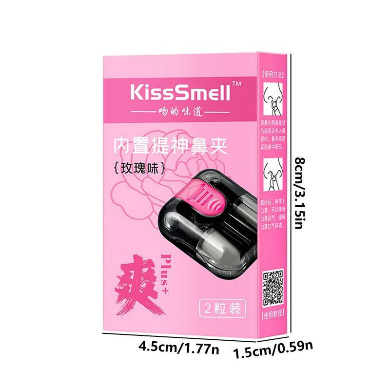 Nasal Inhalers 2pcs Nose Clip design Energy Vapors Stick Hands Free Diffuser Sniffer Portable Aromatherapy Stick