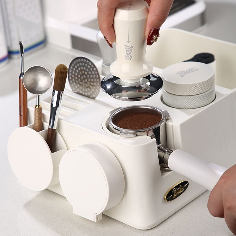 ABS Coffee Filter Tamper Holder, Espresso Mat Stand, Cafeteira, Suporte Base Rack, Barista Acessórios