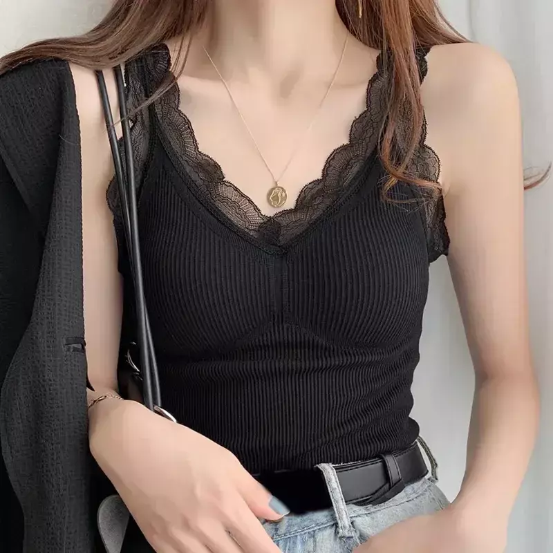 Camicia Thermal Wear Thermo Top abbigliamento invernale Lingerie Undershirt Lace Woman Vest Warm Inner Underwear intimo