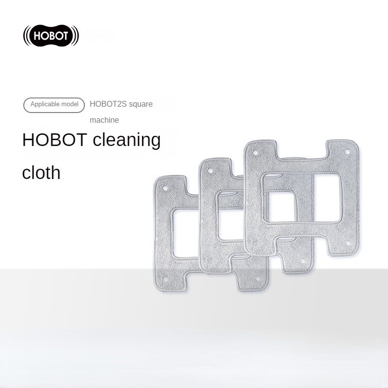 Hobot ผ้าเช็ดทำความสะอาดพิเศษสำหรับเครื่องดูดฝุ่นอัตโนมัติหน้าต่าง2S ผ้าเช็ดทำความสะอาดอุปกรณ์หุ่นยนต์กระจกสีเทา3ชิ้น