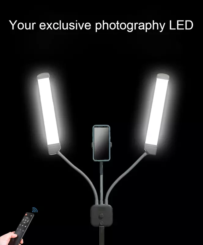 Double Arm LED Lamp para iluminação de cílios, beleza, venda quente