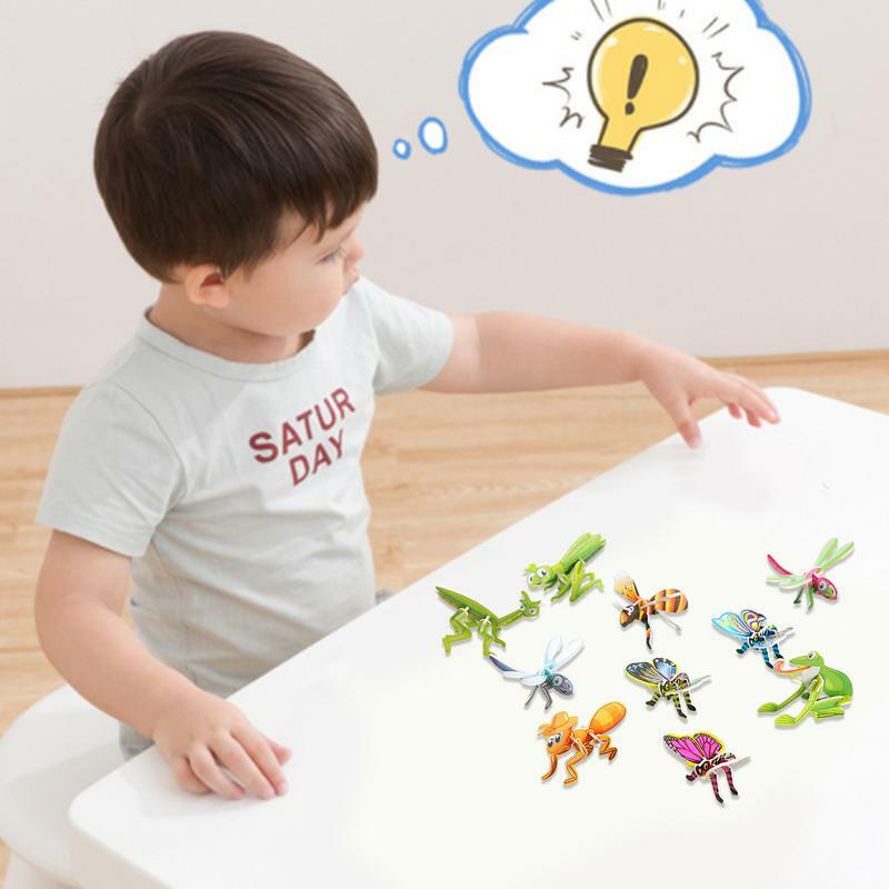 3D Animal Puzzle Puzzles Toy STEM Activities for Kids Ages 4-6 Educational Toys Learning Toys, Gift for Birthday Holidays 10PCS