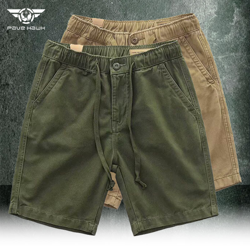 Men's Vintage Cargo Shorts Military Wear-resistant Tearproof Tactical Shorts Summer Beach Chic Casual Pants Male Large Size 8XL