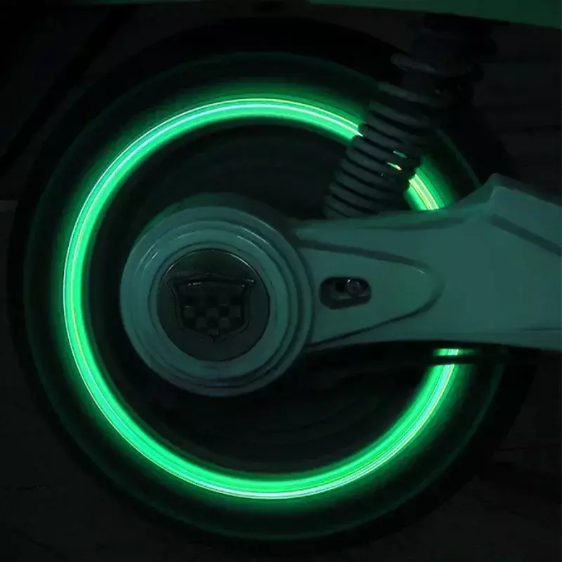 Car Luminous Tire Valve Caps Fluorescent Night Glowing Motorcycle Bicycle Bike Wheel Tyre Hub Valves Stem Cap Decor