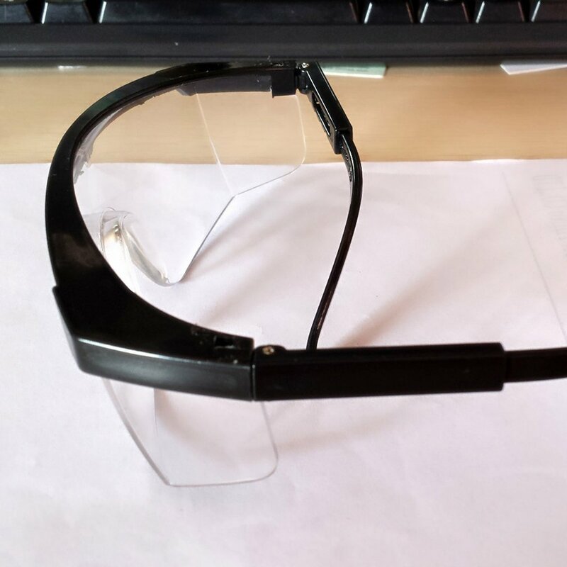 Nowy Laser Protect okulary ochronne PC okulary spawalnicze okulary laserowe gogle ochronne oczu Unisex czarne oprawki okulary odporne na światło