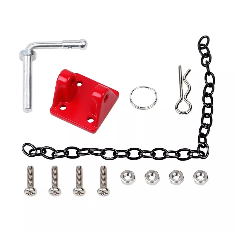 Metal RC Car Tow Hook Chain Decoration Accessories for 1:10 RC Crawler Axial SCX10 90046 AXI03007 TRX-4 TRX6