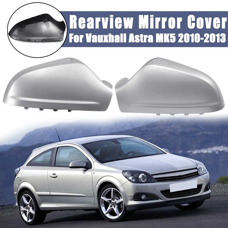 Cubierta de espejo retrovisor de coche, carcasa de tapa de espejo retrovisor de marcha atrás, 2 piezas, Opel Astra H para 2004-2009