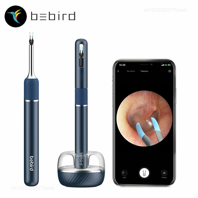 Bebird-Limpador de Ouvido Visual Inteligente, Endoscópio, Earpick de Alta Precisão, Mini Câmera, Otoscópio, Saúde, 1000W